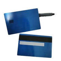 Carte de membre de visite Nfc en métal à puce personnalisée cartes de visite en métal de taille carte de crédit vierges avec bande magnétique