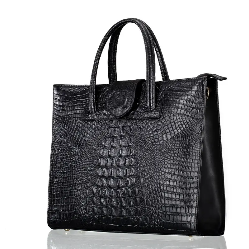 Guangzhou fornitore borsa a tracolla in vera pelle di alta qualità borsa in pelle modello coccodrillo vintage borse e borsa da donna