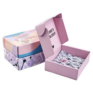Reciclable inferior Moq Stock Embalaje de cartón <span class=keywords><strong>Correo</strong></span> Envío en movimiento Cajas de papel Caja de avión corrugado Cajas de envío - Product Image 2