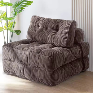 Sofá Cama de Dos <span class=keywords><strong>Plazas</strong></span> de Terciopelo Verde, Plegable, Acolchado, Cómodo, Silla <span class=keywords><strong>Reclinable</strong></span>, Conjunto para Sala de Estar, Apartamento u Hotel - Product Image 2