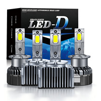 Phare LED haute puissance 100W D8S à double tube en cuivre, lampe au xénon, ampoule laser pour voiture 12V