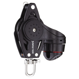 BB-0711F Roue pivotante simple/Manille/Collier de serrage pour voilier, diamètre de roue 75 mm, diamètre de câble 12 mm, quincaillerie marine - Product Image 2