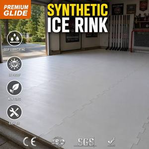 Dalles de patinoire synthétique auto-lubrifiantes WLT en PEHD emboîtables pour entraînement à domicile et en arène – Vente en gros - Product Image 1