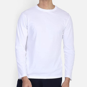 T-shirt à manches longues pour homme, style urbain, écologique, anti-plis, séchage rapide, en coton, vente en gros - Product Image 2