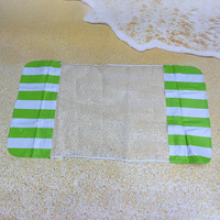 Estera flotante de agua inflable individual de malla de nailon PV de 2 tubos, cama flotante a rayas de Color sólido, hamaca de recreación acuática, salón