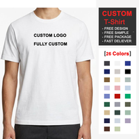 T-shirts personnalisés en maille, vente en gros, 230 GSM, 100% coton, coupe classique, col rond, vierges, imprimés en sérigraphie, anti-UV, pour hommes