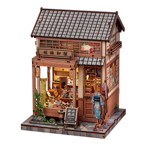 บ้านจิ๋วสไตล์ญี่ปุ่น CuteBee ชุดตัวต่อ DIY ธีมซากุระโอคิโมโน ของเล่นสร้างสรรค์สำหรับเยาวชน - Product Image 1