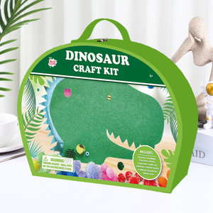 Kit de Manualidades Creativas de Fieltro con Animales, Dinosaurios, Bolas de Pompones, para Principiantes - Product Image 6