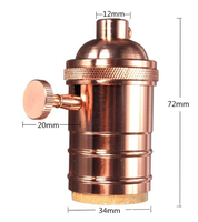 Sunway — support d'ampoule E26 E27 en laiton, Vintage, prise de lampe, plafond, de haute qualité
