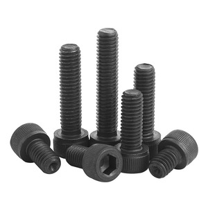 Vis à tête hexagonale en acier, filetage grossier, métriques et impériaux, fixations zinguées noires pour l'assemblage de machines - Product Image 6