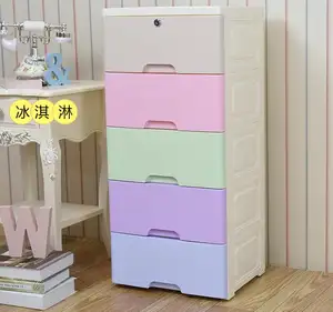 Combinação gratuita de plástico gavetas do bebê armazenamento armário das crianças roupas