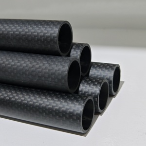 Tubo redondo de fibra de carbono de alto módulo para refuerzo de puentes, material de tubo hueco especial para carga. - Product Image 3