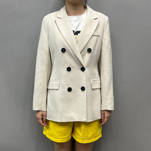 Jancoco Blazer en laine à double boutonnage de haute qualité <span class=keywords><strong>Manteau</strong></span> d'hiver en poils de chameau véritable personnalisé pour femmes - Product Image 1