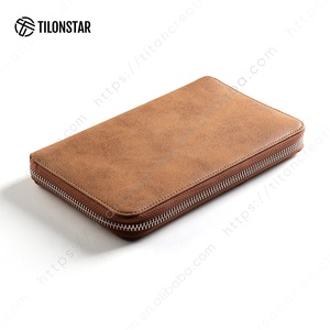 TILONSTAR TPW120 Large Capacity Certificate <strong>Storage</strong> <strong>Bags</strong> Leather RFID Card Wallet <strong>Passport</strong> <strong>Bag</strong> Blank <strong>Passport</strong> Holder with Zipper - Product Image 3