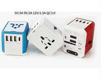 Adaptateur de voyage multi-national avec chargeur USB pour prises EU/UK/US/AU