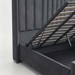 Bedroom Furniture Soft <b>Bed</b> Frame Eco-Friendly Durable Upholstery Storage <b>Bed</b> <b>Queen</b> King <b>Bed</b> Frame Home - Product Image 4