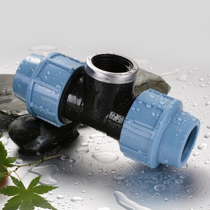 Компрессионный фитинг для <span class=keywords><strong>HDPE</strong></span> трубы пластиковые фитинги PN16 тройник с внутренней резьбой <span class=keywords><strong>HDPE</strong></span> компрессионные фитинги - Product Image 4