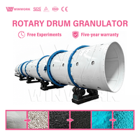 Granulateur rotatif à tambour pour engrais NPK WINWORK, haute performance, entièrement automatique, haute productivité, capacité de 1 à 20 T/H pour l'agriculture