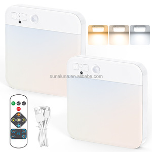 Motion Sensor Remote Control <strong>LED</strong> Ceiling Light Rechargeable Battery Powered Lights Plastic Base 3 CCT <strong>square</strong> <strong>Led</strong> Ceiling <strong>Lamp</strong> - Product Image 1