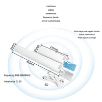 Antenne extérieure sans fil longue portée LTE 5G 3G 4G Wi-Fi IP67 étanche à gain élevé 12-15dBi omnidirectionnelle 50W avec support en L