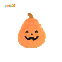 Jouet en peluche souple et grinçant pour chiot, motif citrouille thème Halloween, personnalisé par le fabricant Famipet, avec sonnette intégrée pour chien