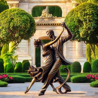 Sculptures de couple dansant en bronze 3D grandeur nature pour jardin extérieur, sur mesure, avec technique de moulage, souvenir à vendre