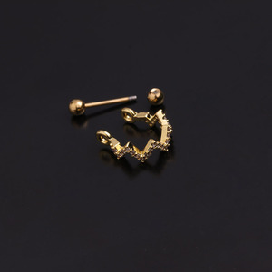 Nuevo Aro Fino de Diamante CZ para Perforación de Oreja, <span class=keywords><strong>Piercing</strong></span> <span class=keywords><strong>Orbital</strong></span>, <span class=keywords><strong>Piercing</strong></span> de Cartílago, <span class=keywords><strong>Piercing</strong></span> de Lóbulo, Aros para <span class=keywords><strong>Piercing</strong></span> de Pezón - Product Image 3