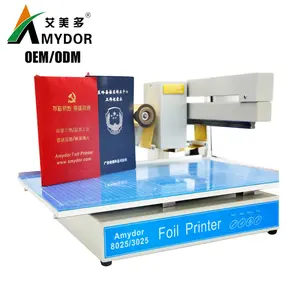 Amydor AMD3025 digital hot gold foil printer machines for printing shop hardcover, paper bag, phone case, diary cover