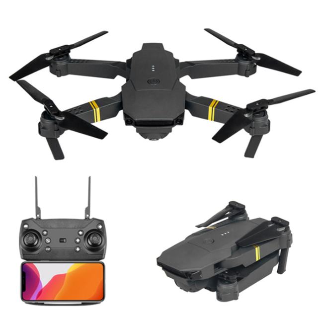 Original Quadcopter 2.4G RC Pocket Beginner Drone with HD Camera App Control & Foldable Design-JY019 E58 DRONE