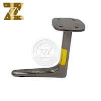 Pied de meuble en alliage d'aluminium solide Design oblique moderne pour canapés armoires Table basse Table de chevet quincaillerie en métal