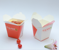 Bol à pâtes en papier jetable pour nouilles Boîte d'emballage alimentaire à impression personnalisée