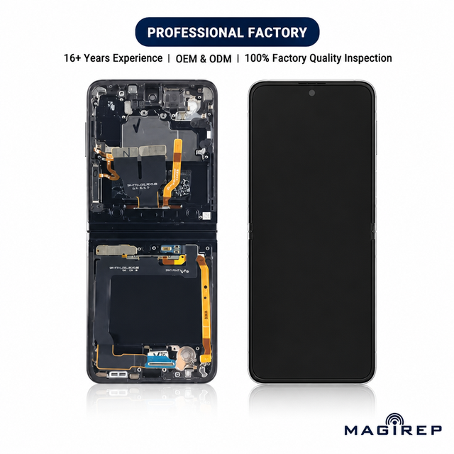 Suitable for Samsung Galaxy Z Flip 3 Original Foldable Screen Replacement Oled+ Touch + Frame Combo