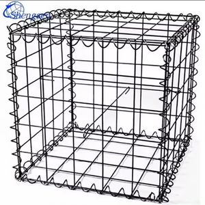 Boîte en treillis métallique galvanisé soudé pour mur de soutènement de rivière, <span class=keywords><strong>cage</strong></span> en pierre à trous carrés, paysage, découpe, pliage - Product Image 1