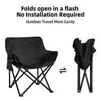 Chaise de camping pliable légère, chaise d'extérieur compacte et portable avec poche de rangement, vente en gros d'usine OEM ODM