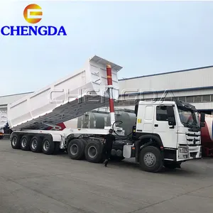 CHENGDA 4 ASSI carico massimo 70ton semi-rimorchio autocarro con cassone ribaltabile