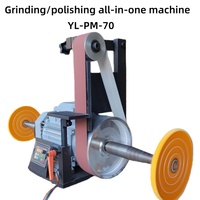 Mini ponceuse-brosseuse multifonctionnelle 2 en 1, moteur 1,5 kW, vitesse variable, pour le travail du métal, du bois, la bijouterie, le meulage de précision