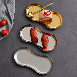 Chef Meis Stainless Steel Jewelry Tray Gold Silver Matte Finish Single-sided Display Tray for Jewelry Storage and Decoration - Product Image 3