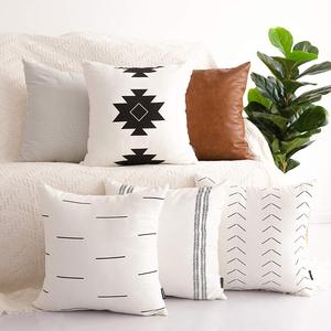 <strong>Square</strong> Cotton <strong>Pillow</strong> Covers Home Decorative Throw Cushion Cover Sets Geometric Patterns <strong>Pillow</strong> Cases for Sofa - Product Image 2