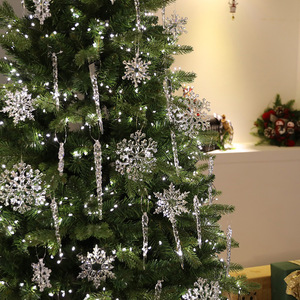 Acrylic Trong Suốt Nhân Tạo Giáng Sinh Bông Tuyết Năm Mới Cây Pha Lê Đồ Trang Trí Cho Trung Tâm Mua Sắm Trang Trí Giáng Sinh Bóng - Product Image 1