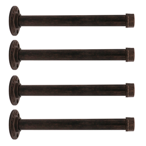 <strong>Pipe</strong> Shelf Brackets Heavy Duty Support I Decorative Metal Steel Wall Mounting Cast Iron <strong>Industrial</strong> Shelf <strong>Pipe</strong> Floating Brackets - Product Image 1