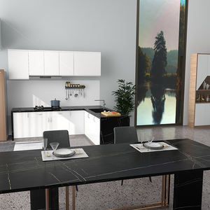 <span class=keywords><strong>Calacatta</strong></span> Dull Polish Surface lastra di pietra di quarzo artificiale colore nero venature bianche controsoffitto al quarzo Vanity Top e Top da <span class=keywords><strong>cucina</strong></span> - Product Image 3
