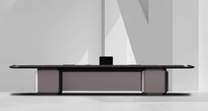 Juego de mesa de conferencia de asientos pequeños y modernos, nuevos muebles de oficina, mesa de madera para sala de reuniones de estilo del norte de Europa para oficinas escolares - Product Image 2
