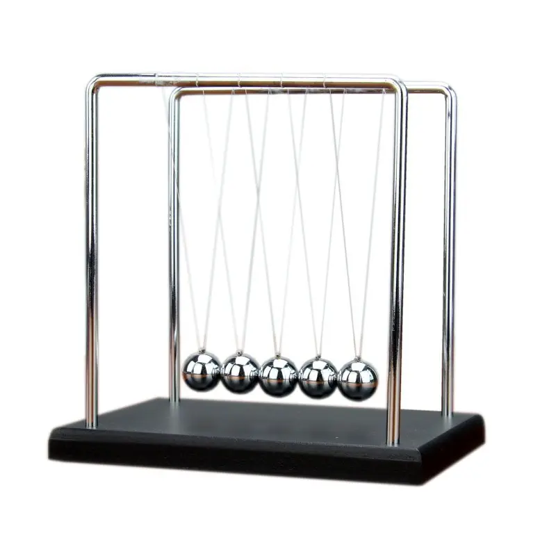 Menarik Newton cradle billiard pendulum Dekorasi belajar kantor kerajinan logam dekorasi meja keseimbangan