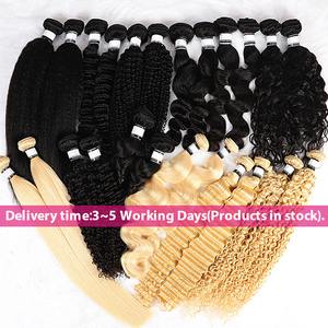 Extensiones de Cabello Humano Remy Onda Rizada 100%, Paquetes de Cabello Humano Peruano y Brasileño, Barato Al por Mayor - Product Image 3