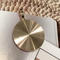 Colgante de foto personalizado GEMLOVE-oro de 14K/18K con diamantes de laboratorio, collar de memoria de grabado gratis