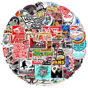 50 Pezzi <span class=keywords><strong>Adesivi</strong></span> Graffiti alla Moda del Marchio Vans, Etichette Decorative per Valigie, Laptop, Chitarre, Caschi, Skateboard, <span class=keywords><strong>Adesivi</strong></span> Impermeabili - Product Image 2