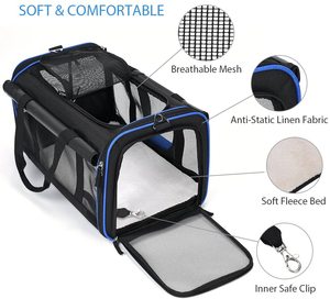 Ücretsiz örnek Pet tekerlekli haddeleme taşıyıcı çıkarılabilir tekerlekli seyahat taşıyıcısı evcil hayvanlar için up - Product Image 5