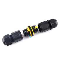 Boîtier de jonction étanche IP68 à connexion rapide 3 broches M684, installation sans outil pour câblage de driver LED et distribution d'alimentation