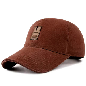 Casquette de baseball de golf en gros à prix abordable pour hommes, OEM, faible MOQ, logo personnalisé en cuir, design contrastant à sandwich - Product Image 2