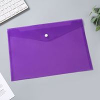 Bolsas de documentos de plástico PVC personalizadas A5 A4 carpetas de archivos transparentes bolsillos de sobres transparentes carteras escolares con botón a presión